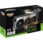 Carte graphique Inno3d geforce rtx 5090 x3 (dlss 4, 3x port d'affichage, 1x hdmi 2.1) - afbeelding 3