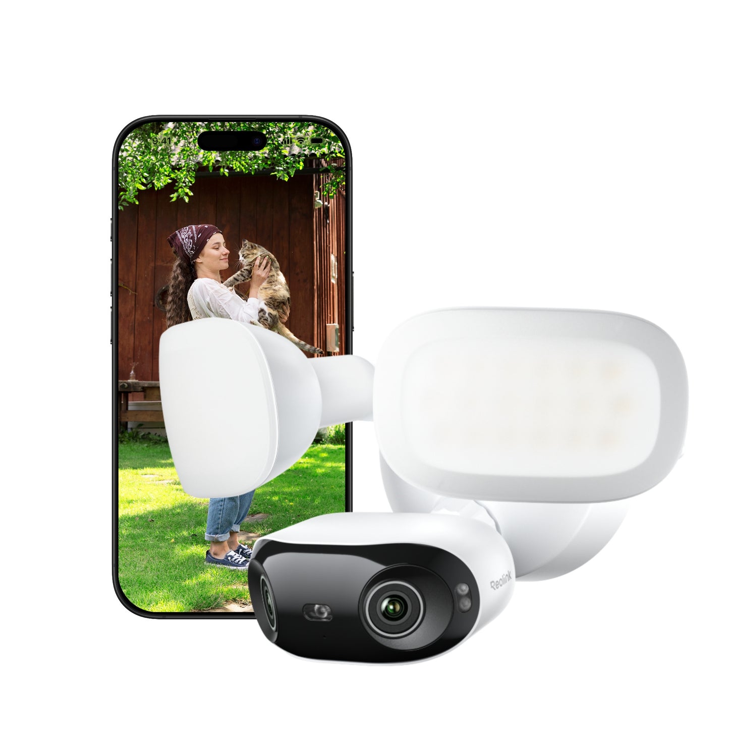 Caméra de sécurité WiFi Reolink F751W Elite Floodlight (Blanc, UHD 4K, WiFi)