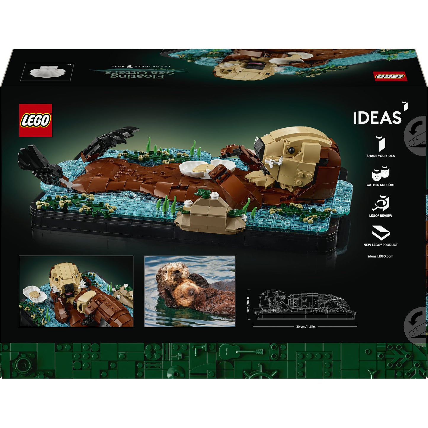 Lego ideas 21366 loutre de mer flottante