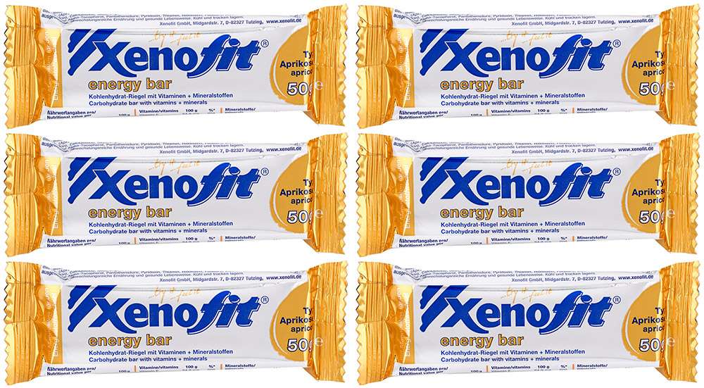 Barre énergétique Xenofit abricot 6x50g