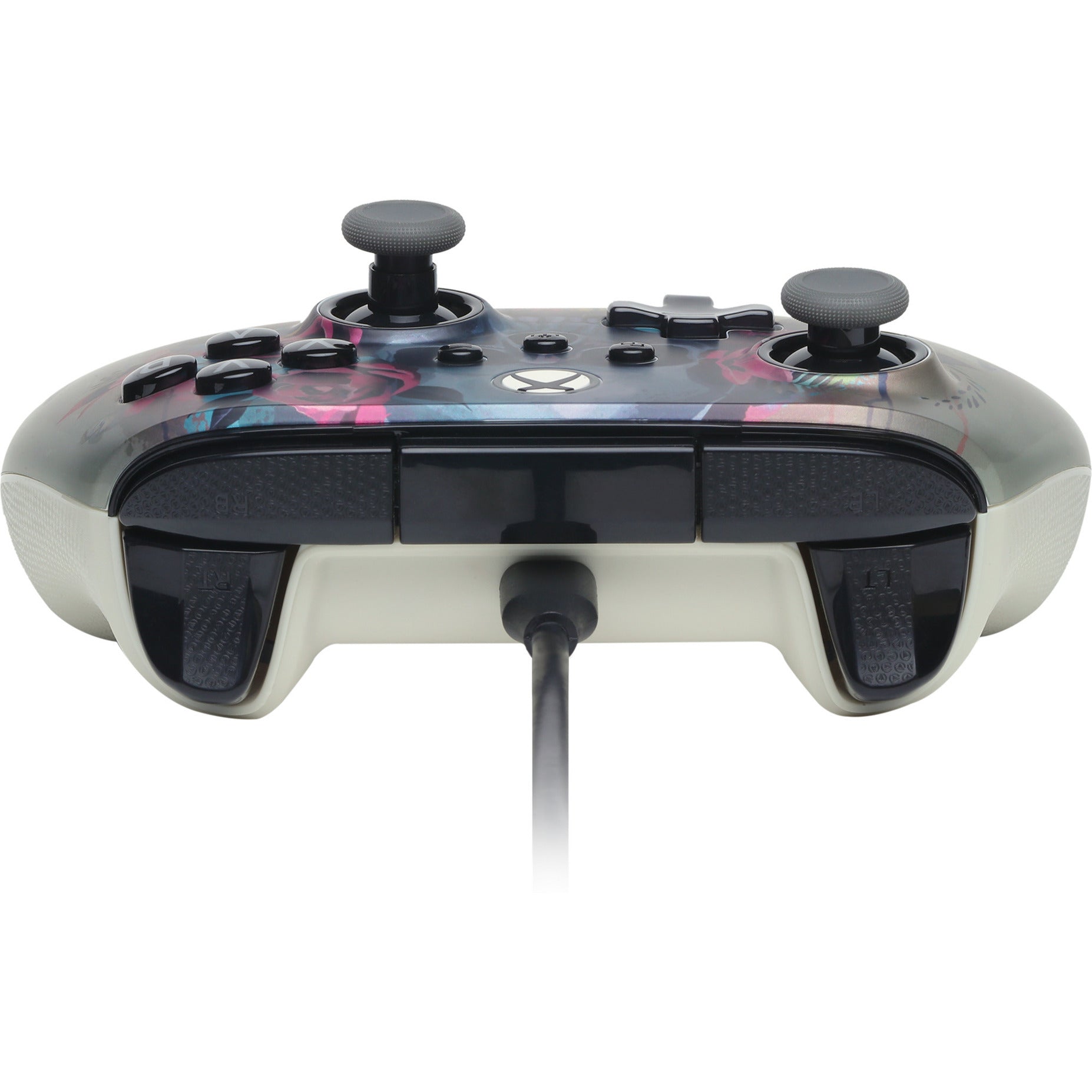 Manette filaire Powera Advantage Plus pour Xbox Series X|s - Bloom Gloom (argent, Xbox Series X|s, Xbox One, PC)