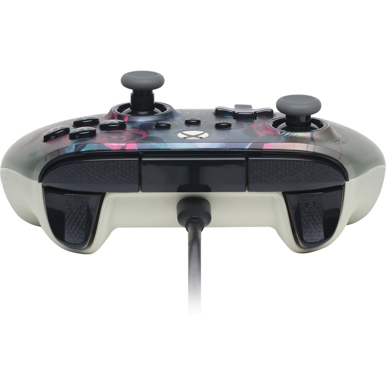 Manette filaire Powera Advantage Plus pour Xbox Series X|s - Bloom Gloom (argent, Xbox Series X|s, Xbox One, PC)