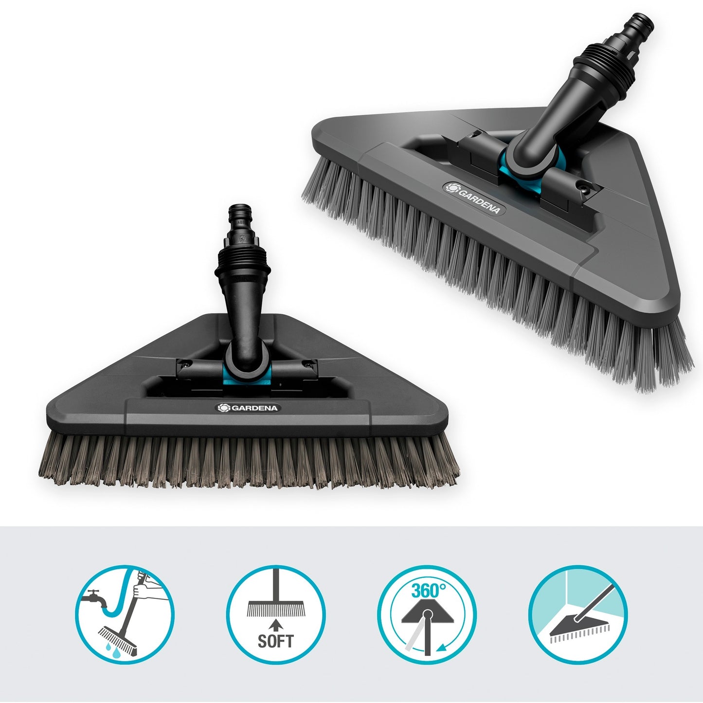 Gardena Cleansystem Steelbrush Soft Flex