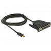 Dellock USB-C 2.0 mâle> 1 x parallèle DB25 femelle