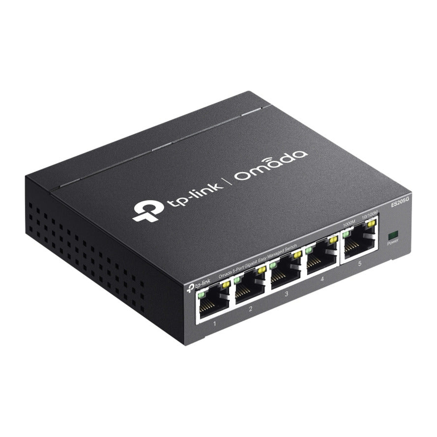 Tp-Link Omada ES205G Switch Gigabit 5 ports facile à gérer (noir)