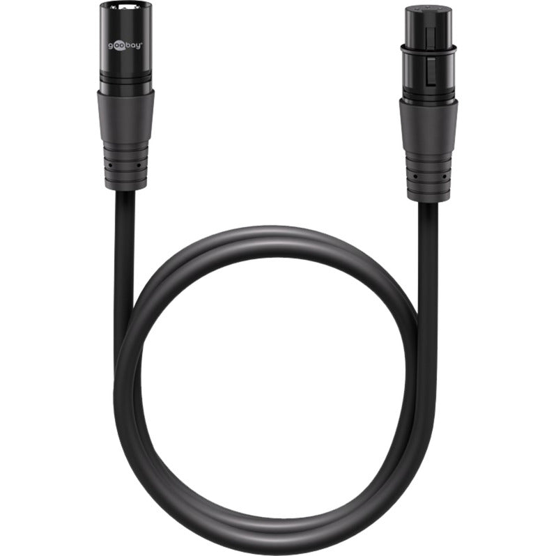 Câble de connexion Goobay XLR (noir, 5 mètres)