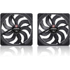 Noctua nf-a14x25 g2 pwm sx2-pp chromax.black ventilateurs de boîtier (noir, 2 pièces, 140 x 140 x 25 mm)
