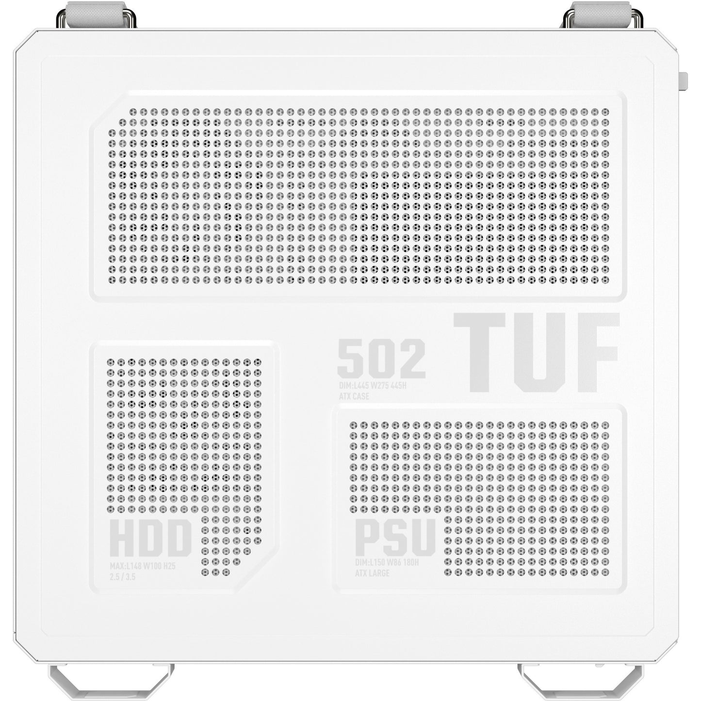 Boîtier tour midi Asus tuf gaming gt502 horizon argb (blanc | 3x usb-a | 1x usb-c | verre trempé)
