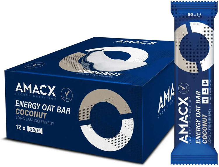 Boîte de 12 barres d'avoine énergétiques Amacx