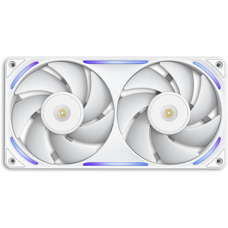 Ventilateurs de boîtier Nzxt f240x rgb (blanc, 2 pièces, 240 x 120 x 30 mm, pwm)