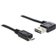 Dellock USB 2.0 Male gauche droite> Micro-B, 3M