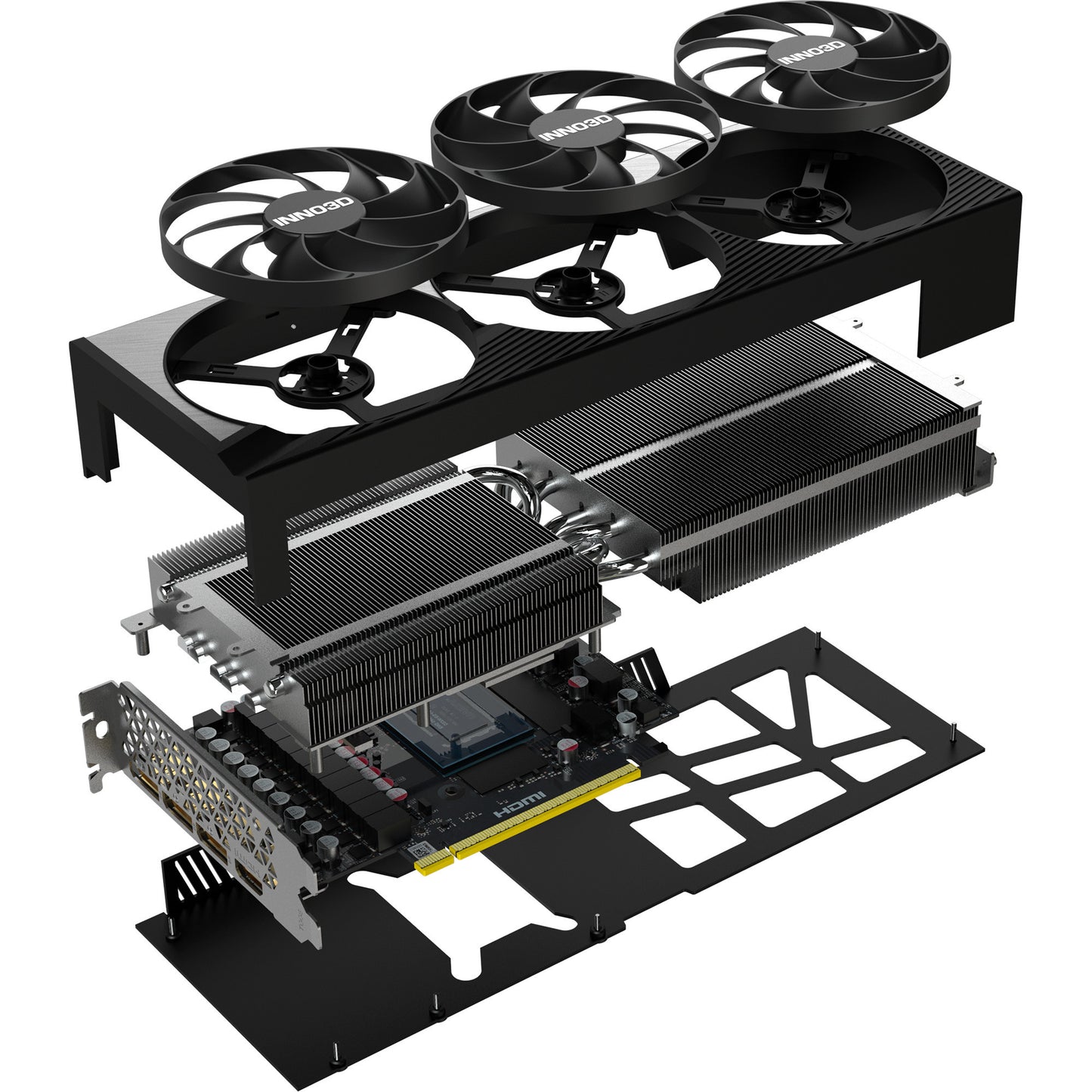 Inno3d N50803-16d7x-17603930 GEFORCE RTX 5080 X3 OC, ATX, 16 Go, GDDR7, 256 bits, 960 Go, PCIE5, 360W