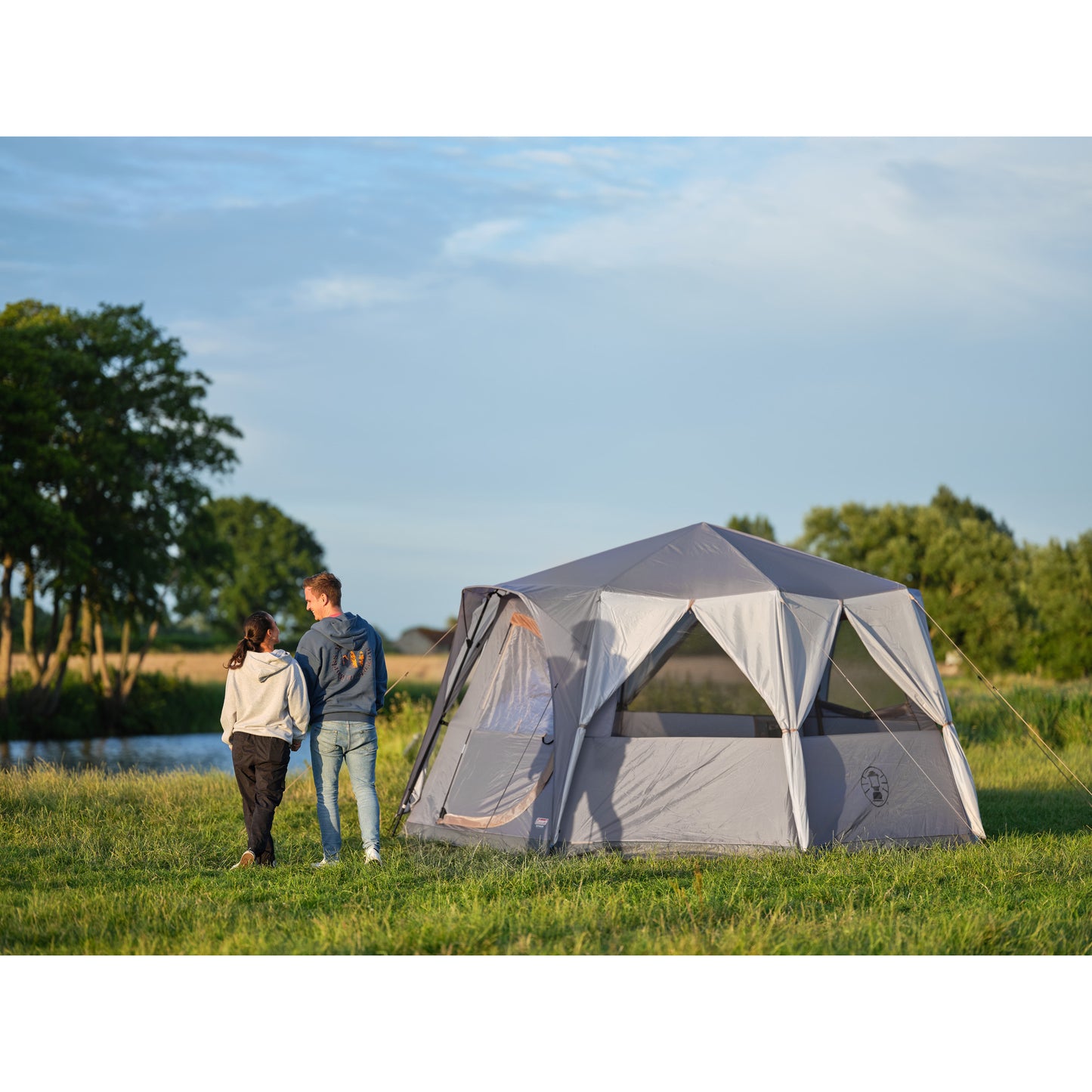 Tente Coleman octogone 8 (gris)