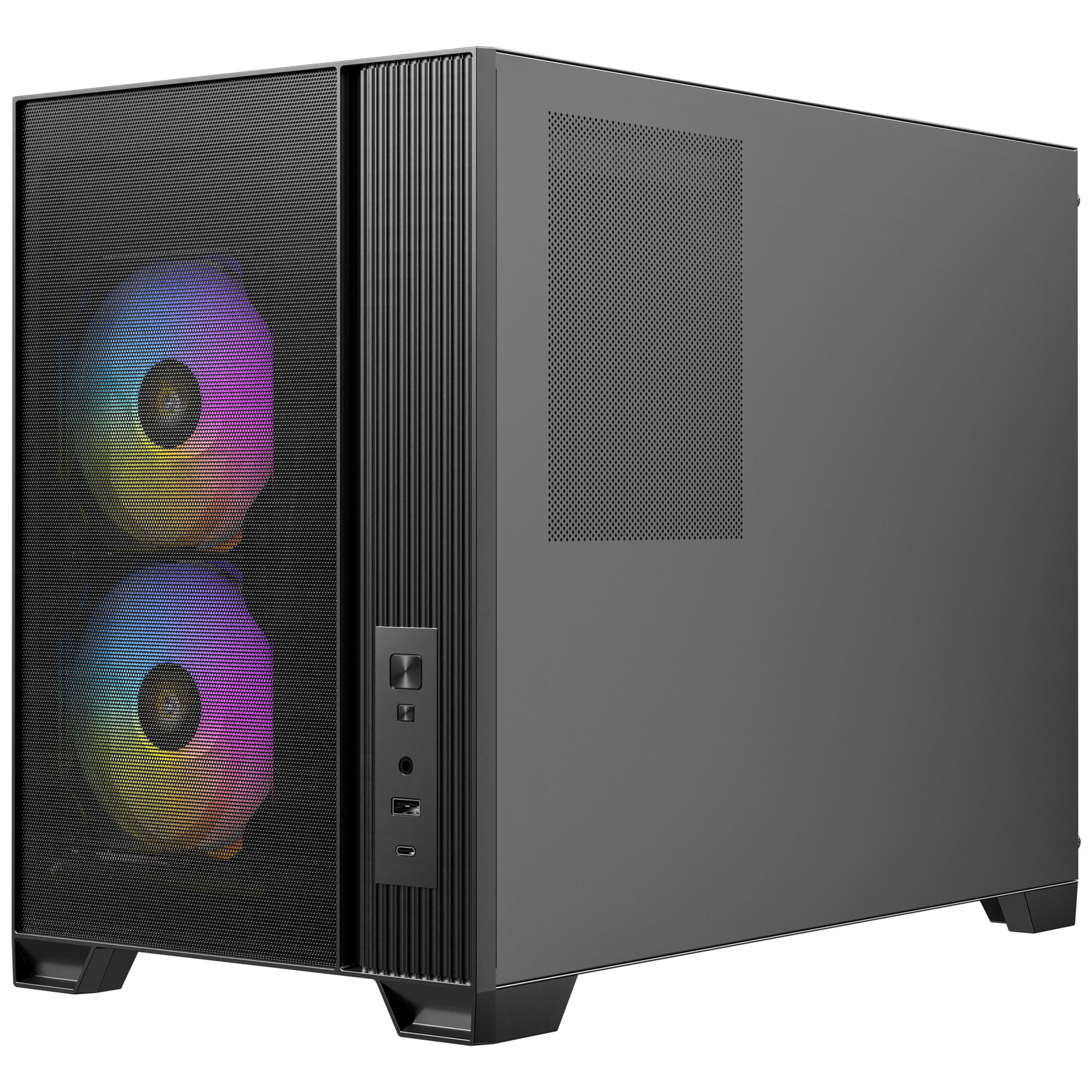 Antec Flux M mini tower housing (black | 1x USB-A | 1x USB-C | tempered glass)
