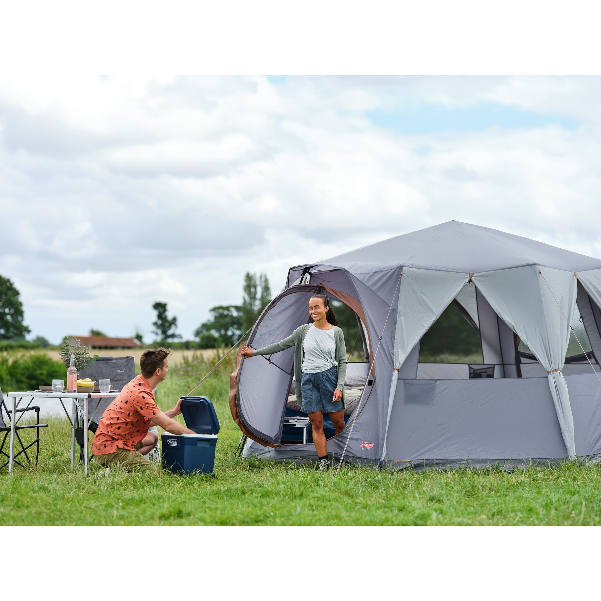 Tente Coleman octogone 8 (gris)
