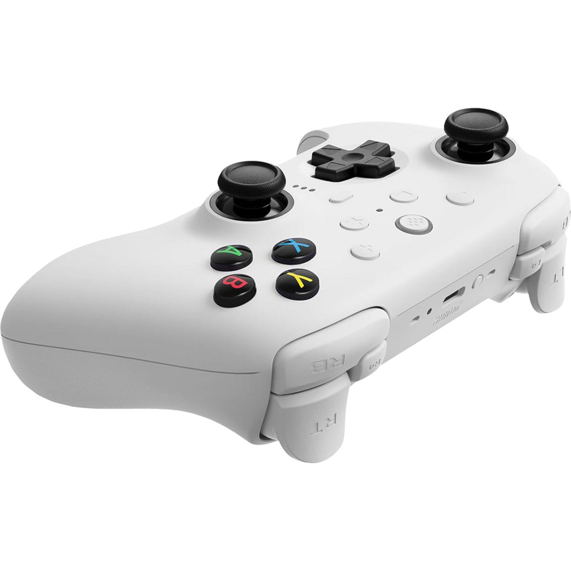Manette sans fil 8bitdo Ultimate 2 (blanc, Bluetooth 2,4 GHz, USB, PC)