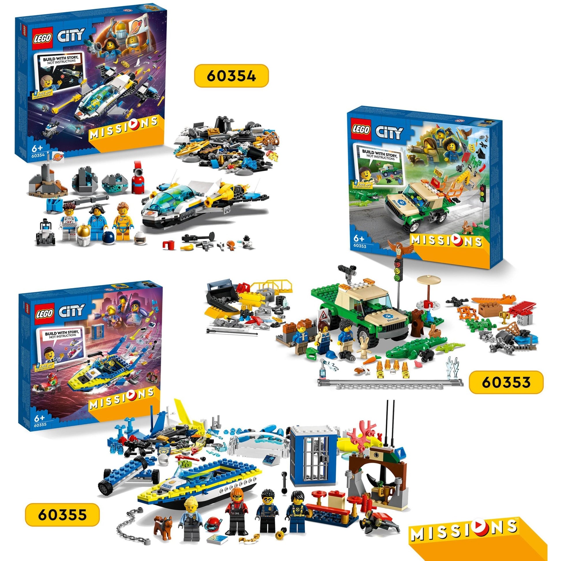 Lego City - Jouet de construction Missions de sauvetage d'animaux sauvages (60353)