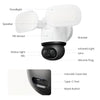 Caméra de sécurité wifi avec projecteur trackflex Reolink f850w (blanc, 4k, wifi)
