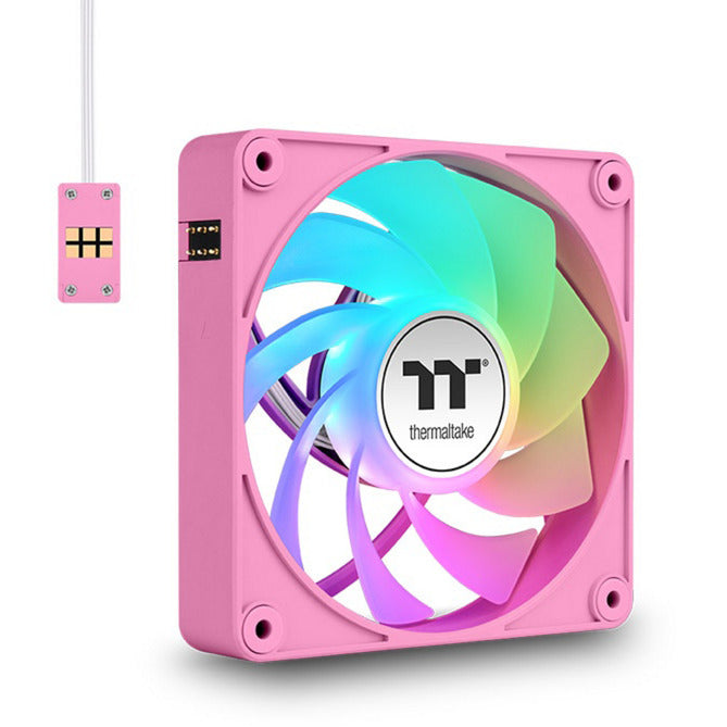 Thermaltake ct120 ex reverse argb sync ventilateur de refroidissement pour PC rose (pack de 3 ventilateurs) ventilateurs de boîtier (rose, 3 pièces, 120 x 120 x 25 mm, pwm)
