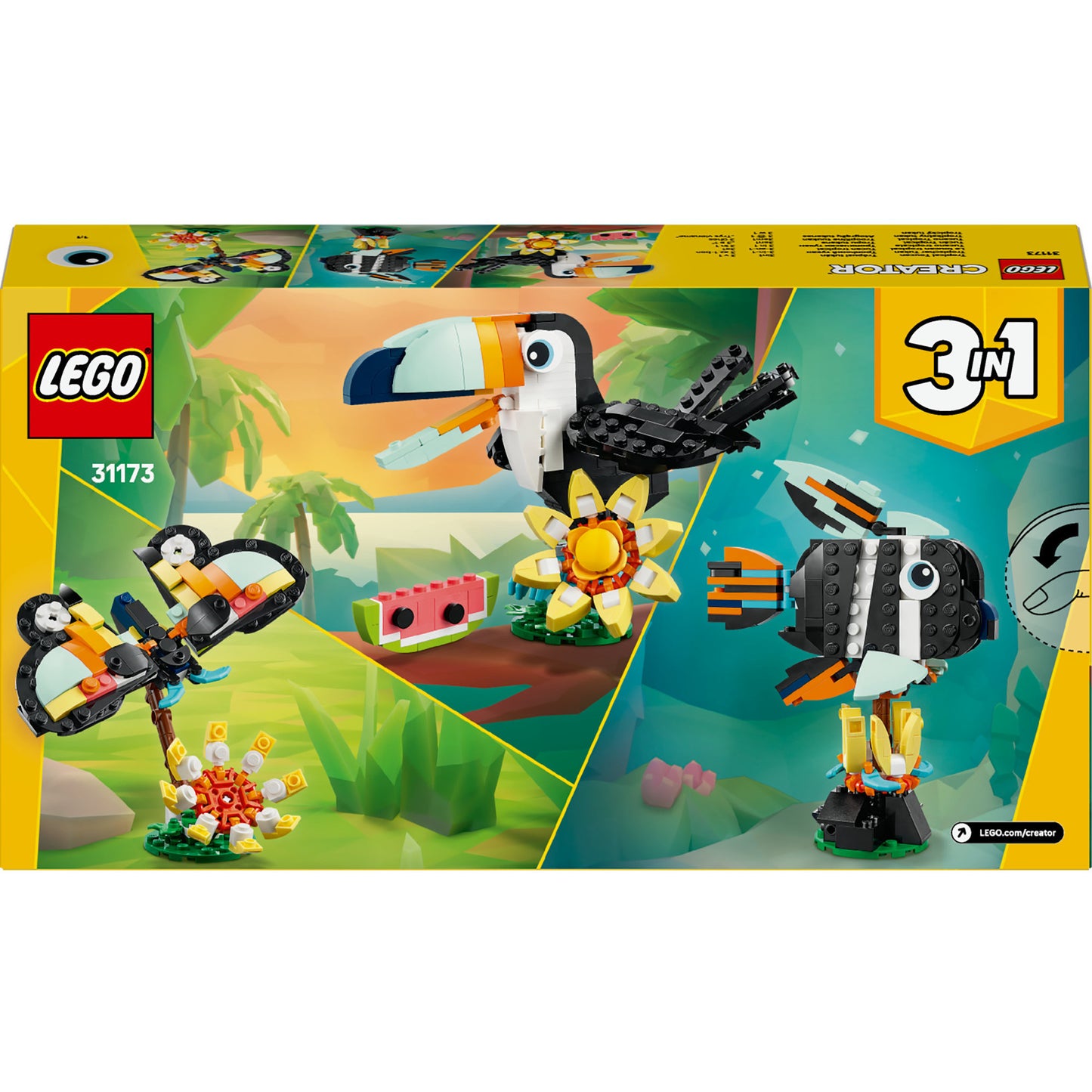 Créateur LEGO 31173 Animaux sauvages: Toucan tropical