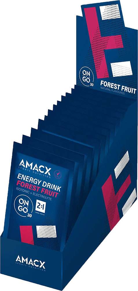 Boisson énergisante Amacx en déplacement 2:1, paquet de 12