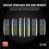 Corsair Vengeance RGB 32 Go DDR5-6000 (2x 16 Go) RAM (noir, cmh32gx5m2d6000z38, xmp, expo)