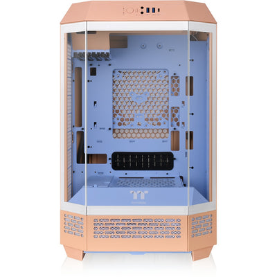Thermaltake the tower 300 - boîtier mini tour pêche fuzz (pêche | 3x USB-A | verre trempé)