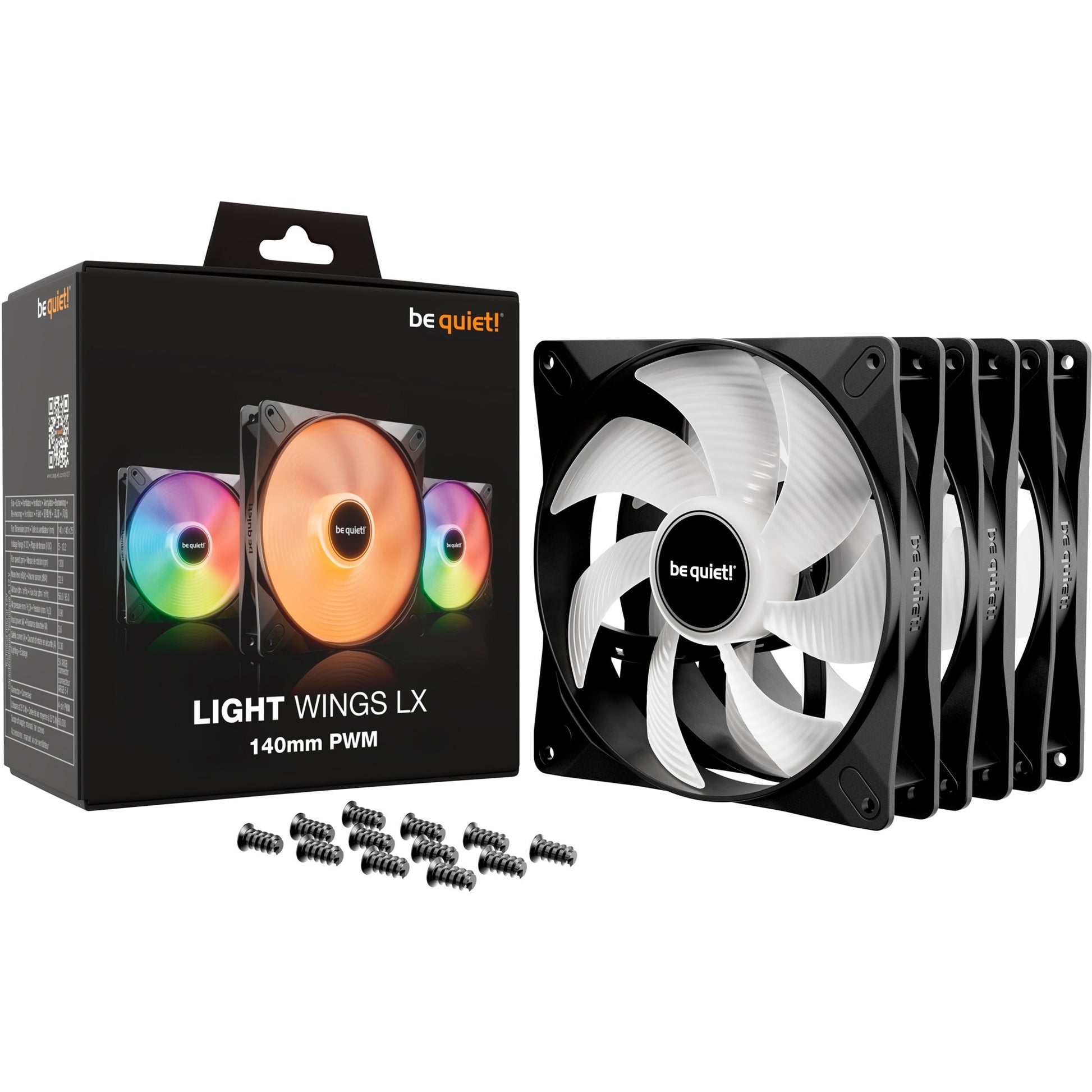 Soyez silencieux! Pack PWM Triple LX 140 mm léger