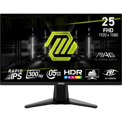 Moniteur de jeu Msi mag 255xf 24,5 (noir, 2x HDMI, port d'affichage, 300 Hz)