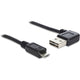 Dellock USB-A 2,0 90 °> Micro-USB-B-B