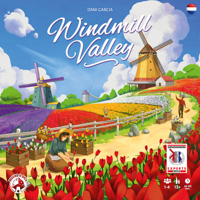 Board Dice Windmill Valley - Jeu de société néerlandais pour 1 à 4 joueurs