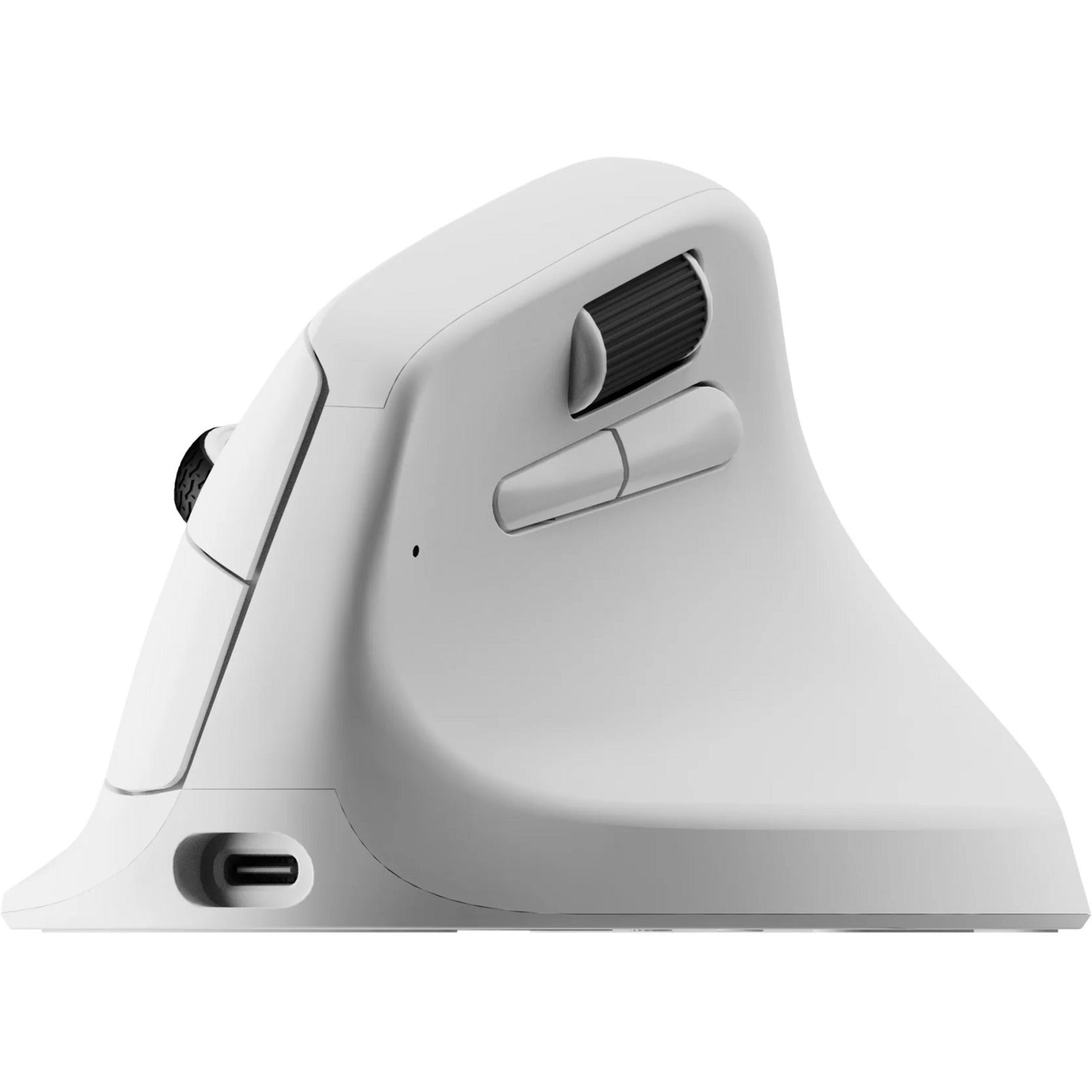 Souris ergonomique sans fil Keychron m5 (blanche, 100 à 30 000 dpi, 8 000 Hz, Bluetooth USB 2,4 GHz)