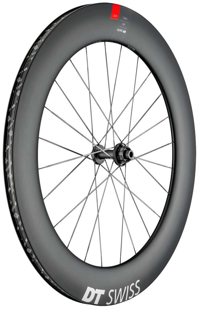 Roue avant Dt swiss arc 1100 dicut® carbone 80 disque cl
