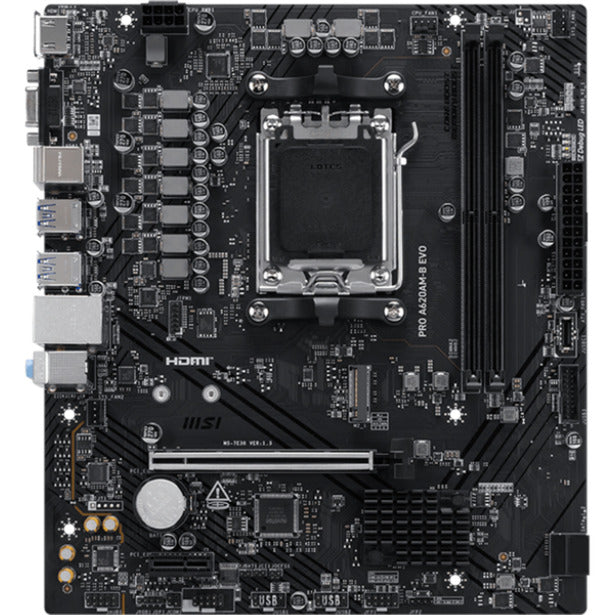 Carte mère MSI Pro A620AM-B EVO Socket AM5 (RAID, 2,5 Go-LAN, Son, µATX)
