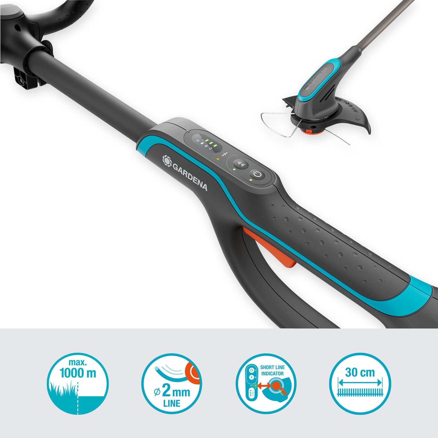 Gardena tondeuse powertrim 3018v p4a ensemble