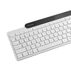 Clavier Bluetooth auto-rechargeable Lenovo 800 (blanc, disposition américaine (QWERTY), piston, 100 %, interrupteur à piston, Bluetooth 5.1, USB-C)
