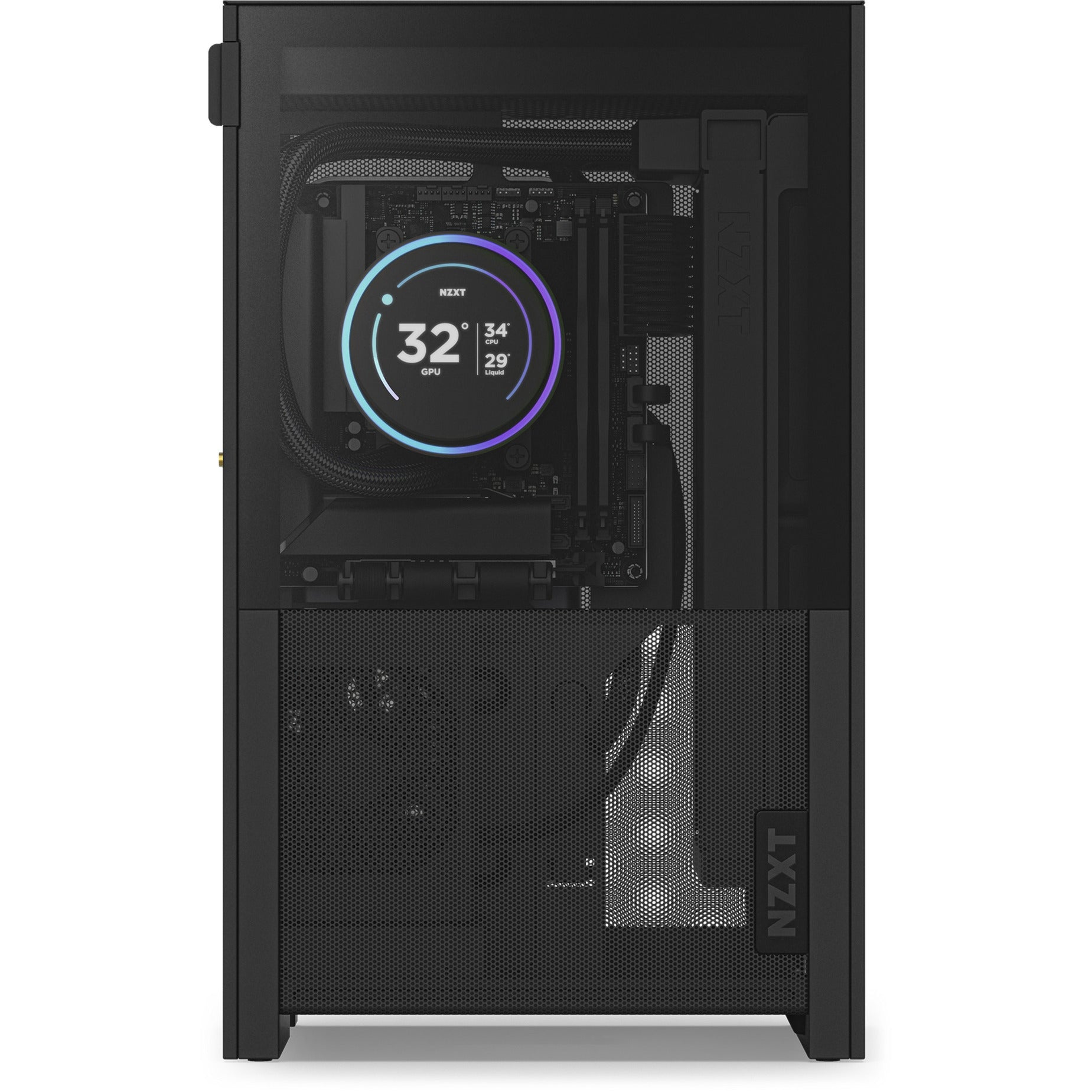 Boîtier mini tour Nzxt h2 flow (noir | 2x USB-A | 1x USB-C | verre trempé)