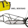 Remorque à vélo Bob yak noire avec sac
