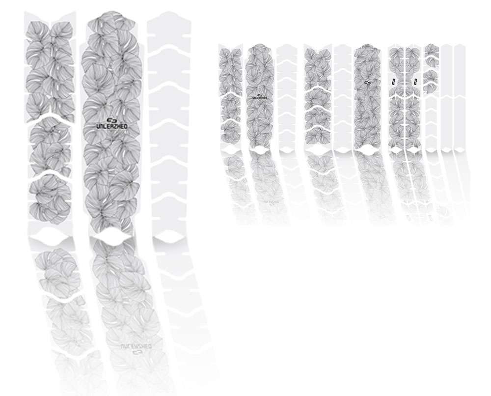 Unleazhed Unscratch - Film de protection du cadre Monstera blanc mat