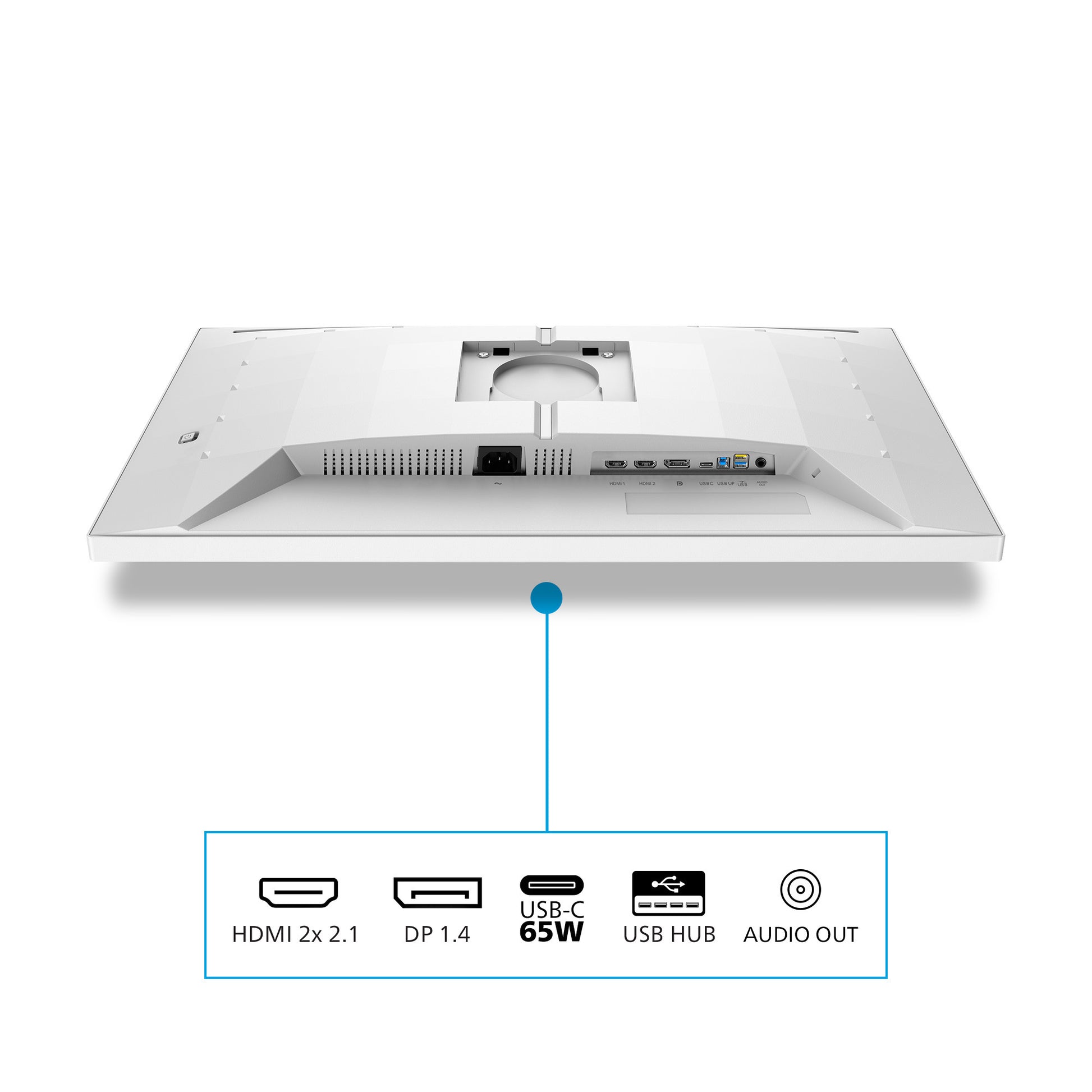 Philips Evnia 27m2n5901a 27 Moniteur de jeu 4k UHD (blanc, 2x HDMI, port d'affichage, 2x USB-A, USB-B, USB-C, 160 Hz 320 Hz)