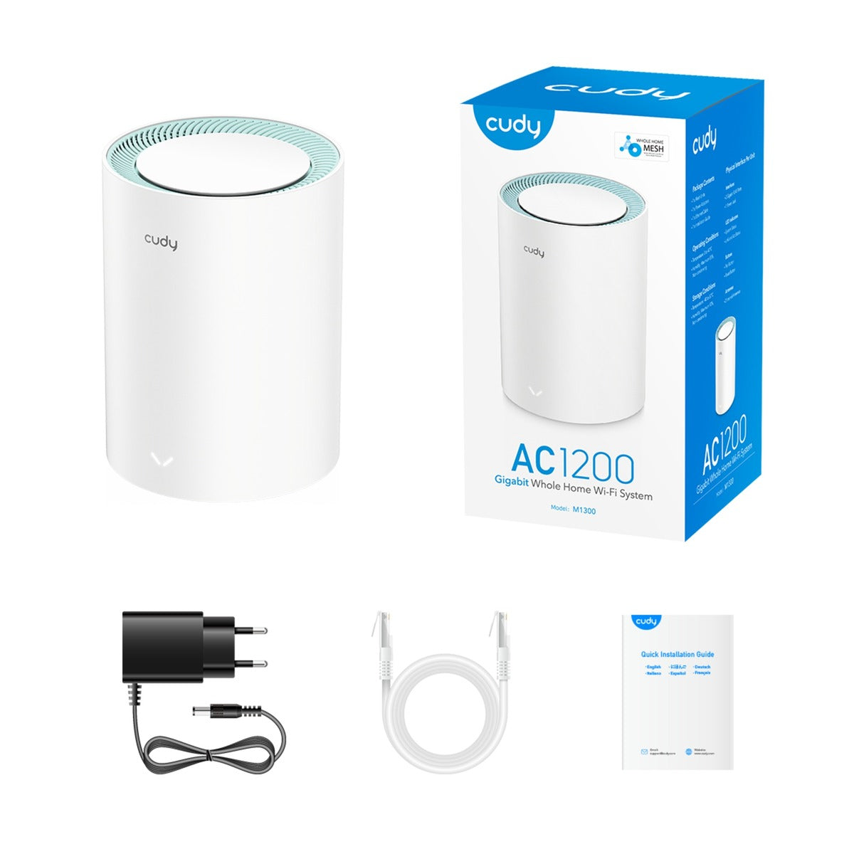 Cudy AC1200 Gigabit Mesh Wi-Fi Système (1 pack)