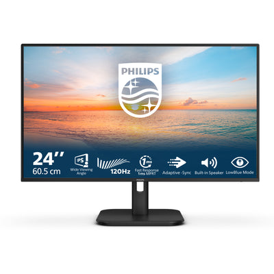 Moniteur Philips 24e1n1200a 00 23,8 (noir, VGA, HDMI, port d'affichage, audio, 120 Hz)