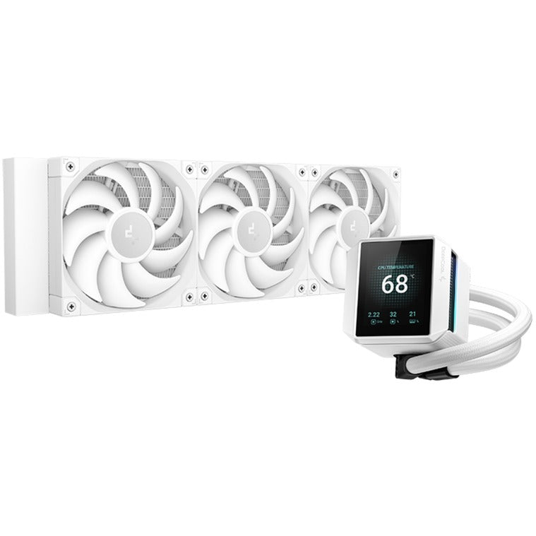 Refroidissement par eau Deepcool mystique 360 (blanc, connecteur de ventilateur PWM à 4 broches)