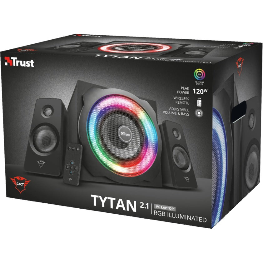 Trust GXT 629 Tytan RVB illuminé 2,1 Ensemble de haut-parleurs
