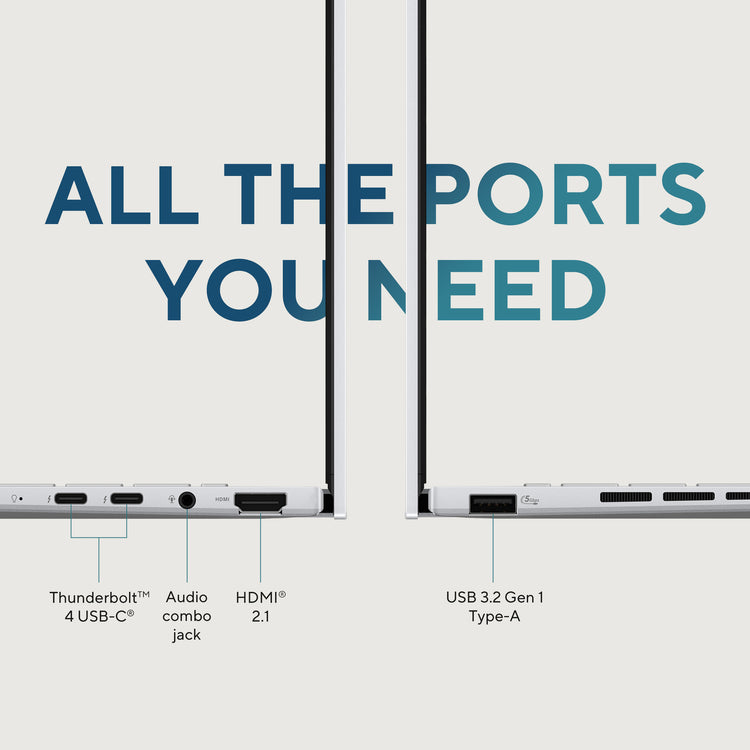 Ordinateur portable Asus ZenBook 14 OLED UX3405ca-QD012W 14 (bleu | Core Ultra 7 255h | Arc 140t | 32 Go | SSD 1 To)
