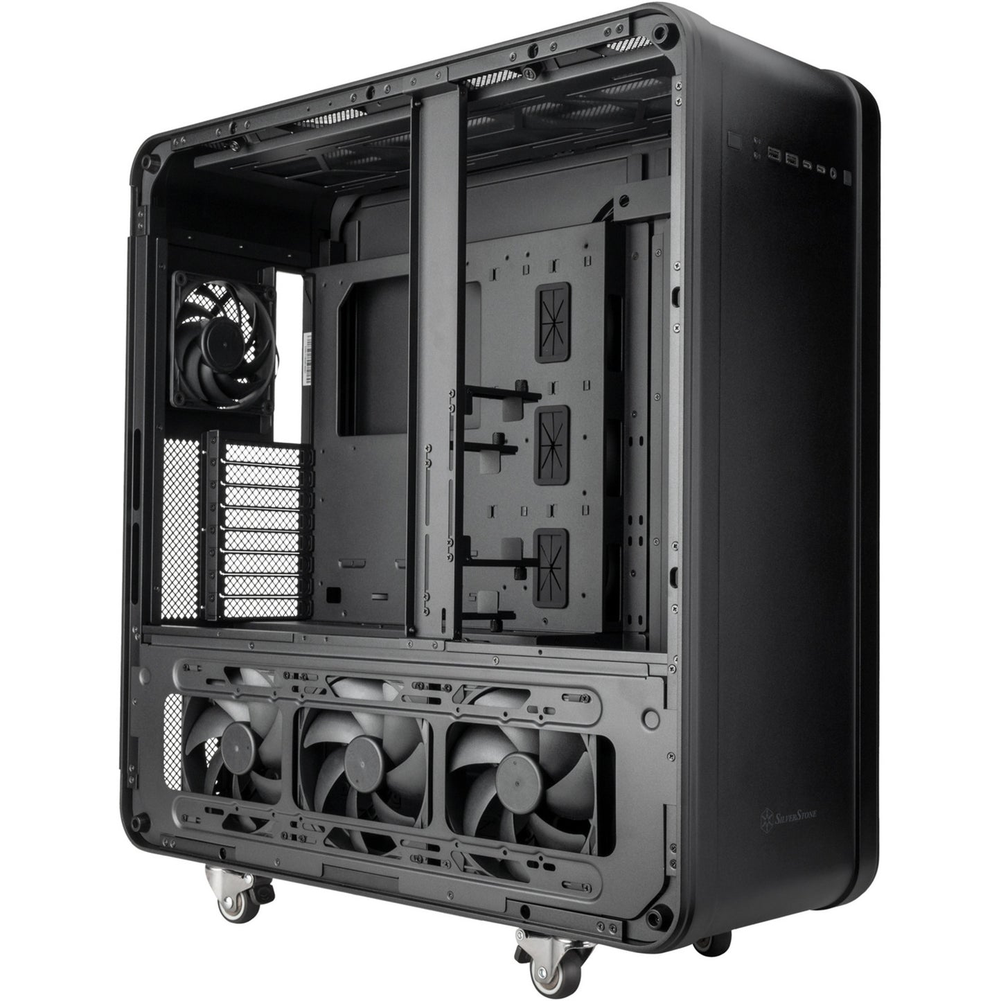 Boîtier grande tour Silverstone alta t1 (noir | 2x USB-A | 2x USB-C)