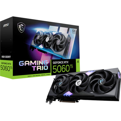 Carte graphique MSI GeForce RTX 5060 Ti 8G Gaming Trio OC (3x Display Port, 1x HDMI)