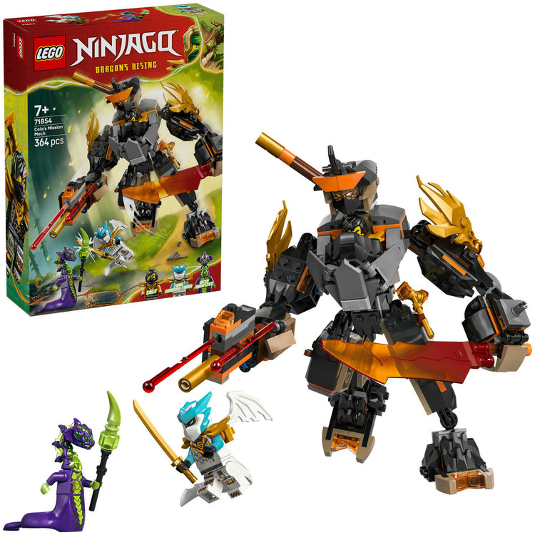Lego Ninjago 71854 Le robot de mission Cole et Dragon Zane