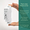 Relais relais din intelligent Frient (gris clair, zigbee)