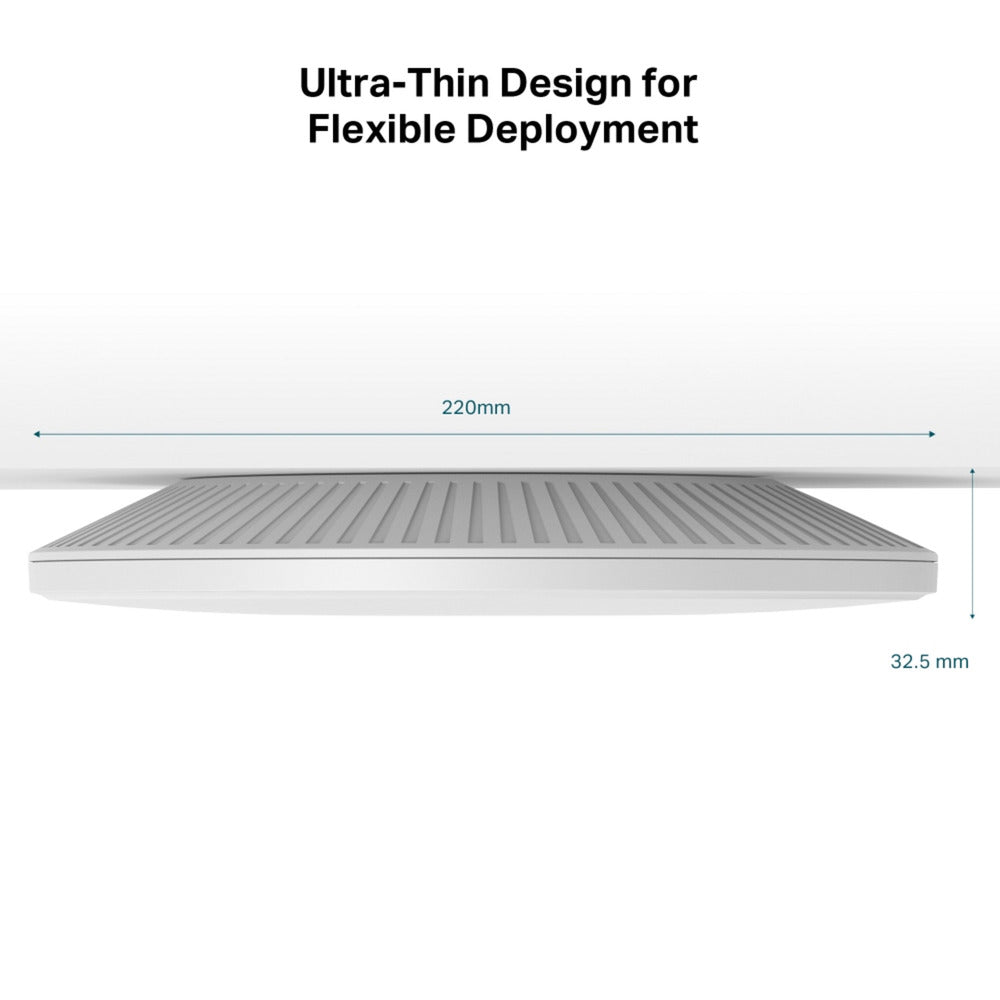 Point d'accès wi-fi 7 tri-bande Tp-link omada eap770 be9300 (blanc, poe++)